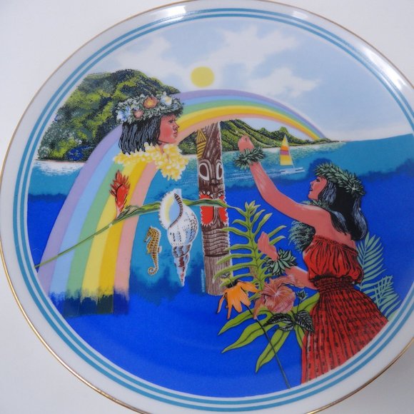 Rare Limited Edition Porcelain Plate Aloha Spirit - Picture 4 of 6